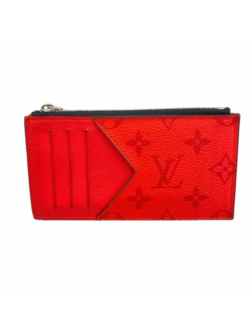 Louis Vuitton Taigarama Coin Card Holder Rouge